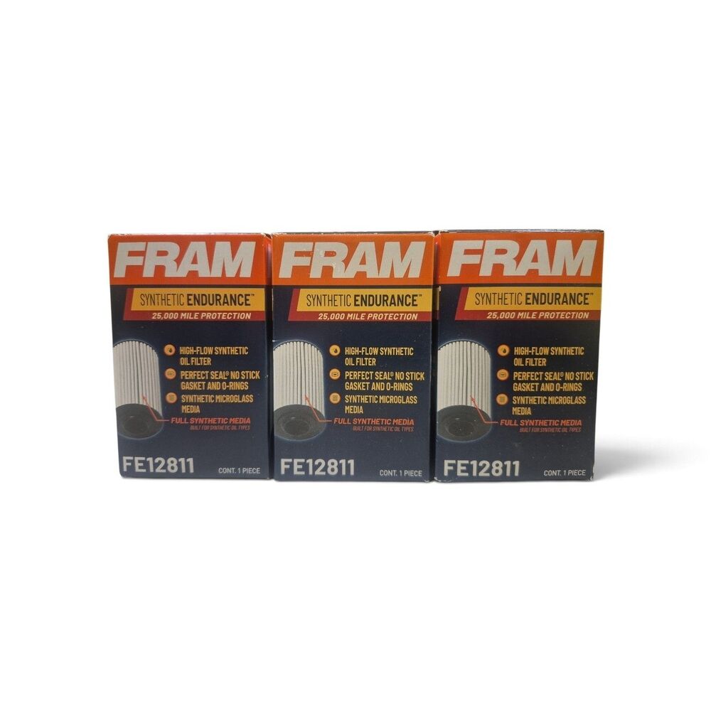 3 Fram Synthetic Endurance FE12811 High Flow Synthetic Oil Filter Hyundai/KIA